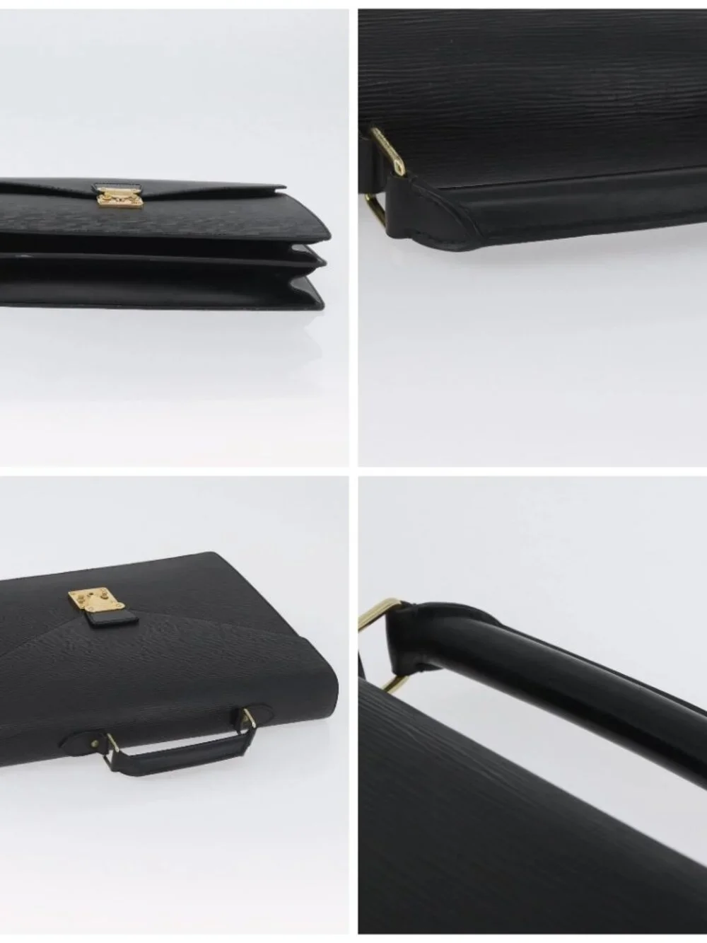 LOUIS VUITTON Epi Serviette Conseiller Briefcase Black